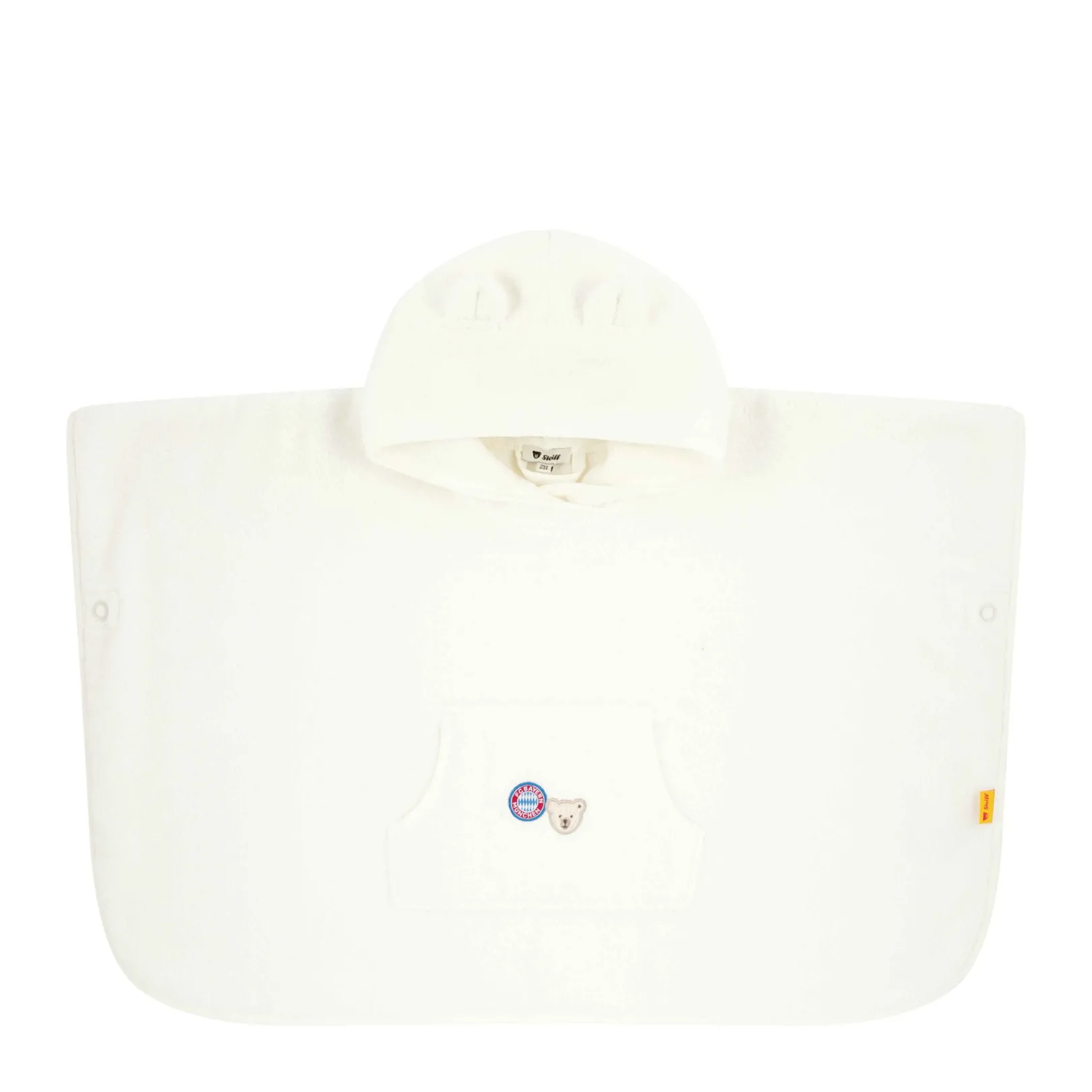 Best Steiff Bath Poncho FC Bayern, white