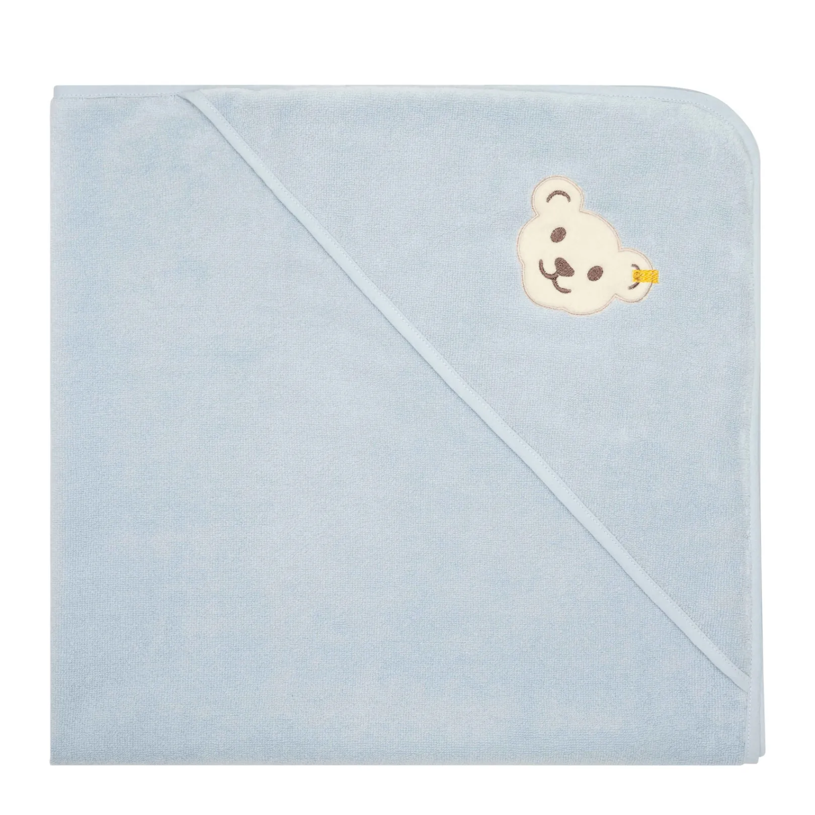 Fashion Steiff Bath towel with hood, light blue lightblue