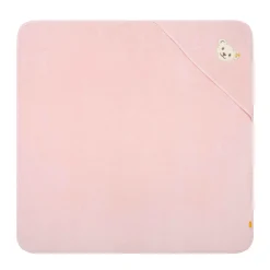 Fashion Steiff Bath towel with hood, pink rose