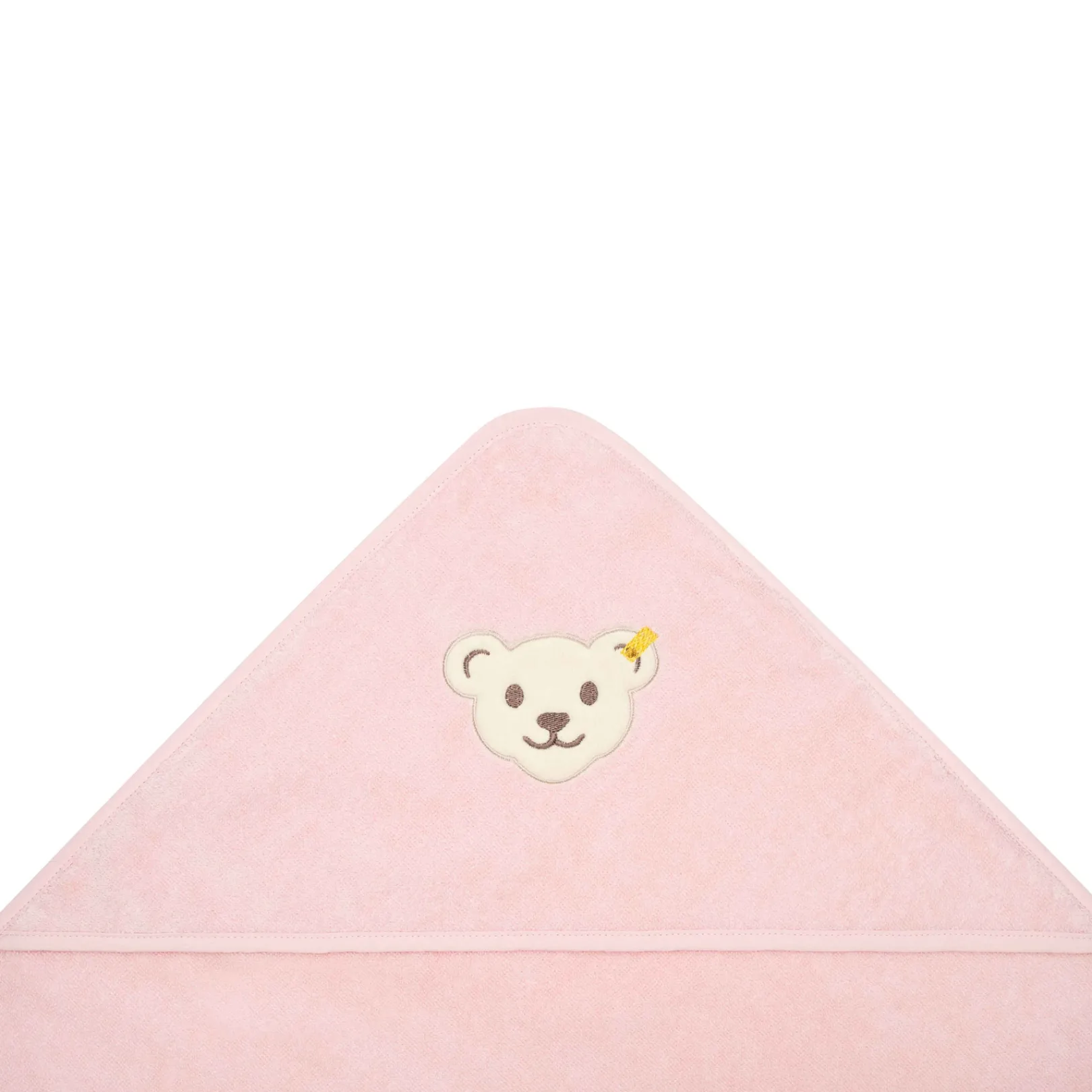 Fashion Steiff Bath towel with hood, pink rose