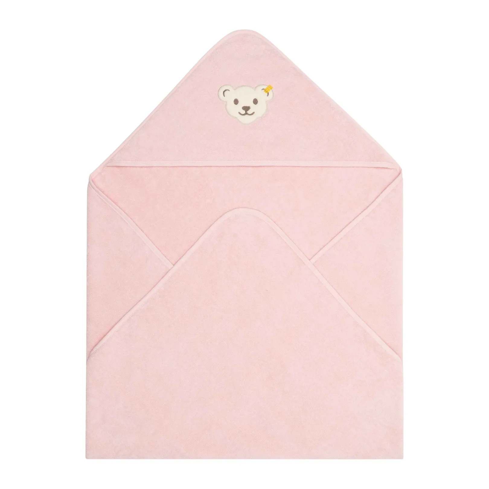 Fashion Steiff Bath towel with hood, pink rose