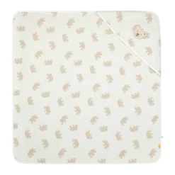 Hot Steiff Bath towel with hood, white