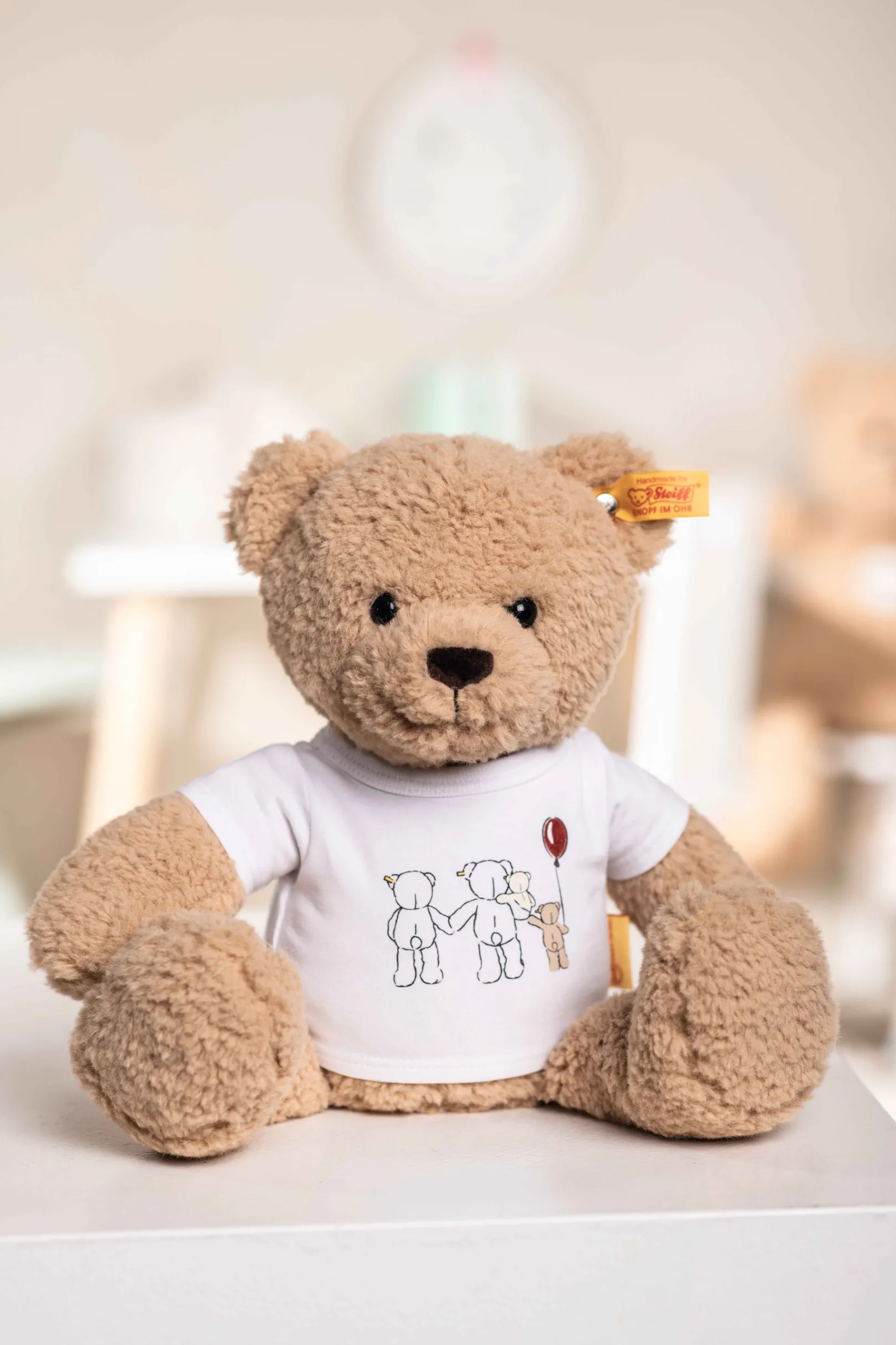 Clearance Steiff Ben Teddy bear with T-shirt, 30 cm, beige