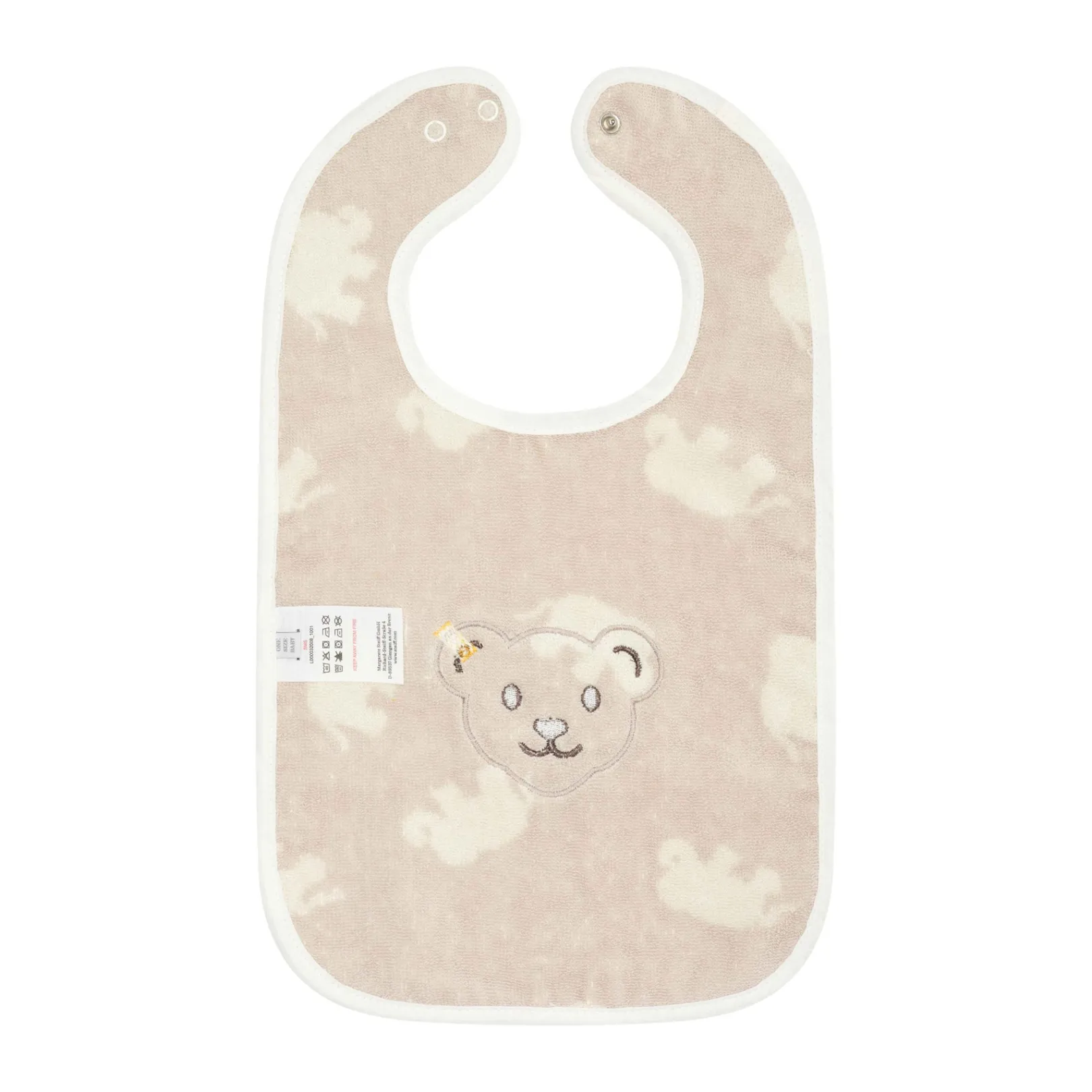 Fashion Steiff Bib, white