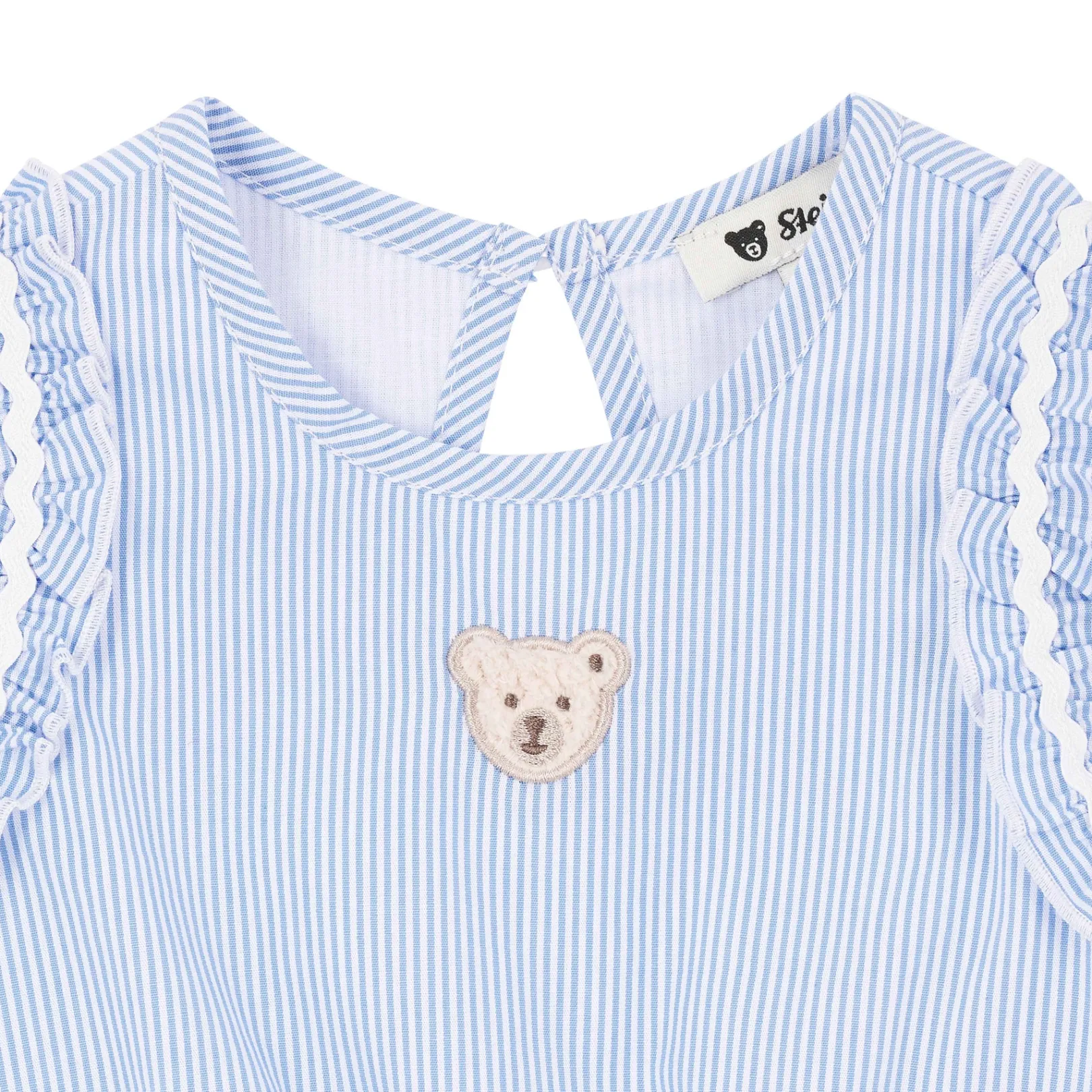 Fashion Steiff Blouse shortsleeve, light blue for Girls lightblue