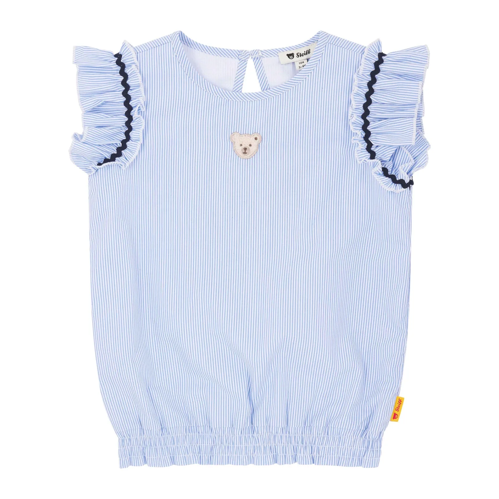Hot Steiff Blouse shortsleeve, light blue for Girls lightblue