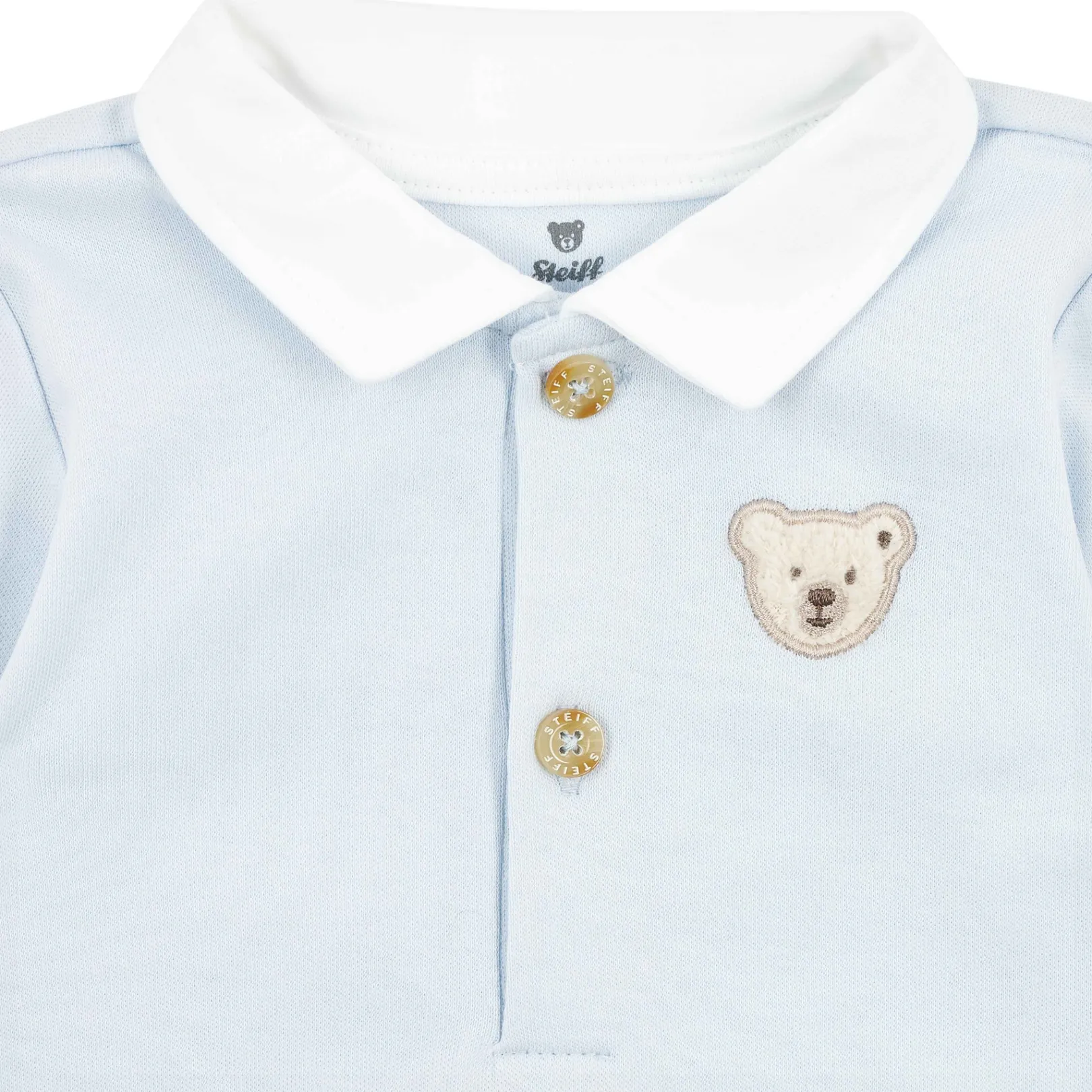 New Steiff Body longsleeve, light blue for Boys lightblue