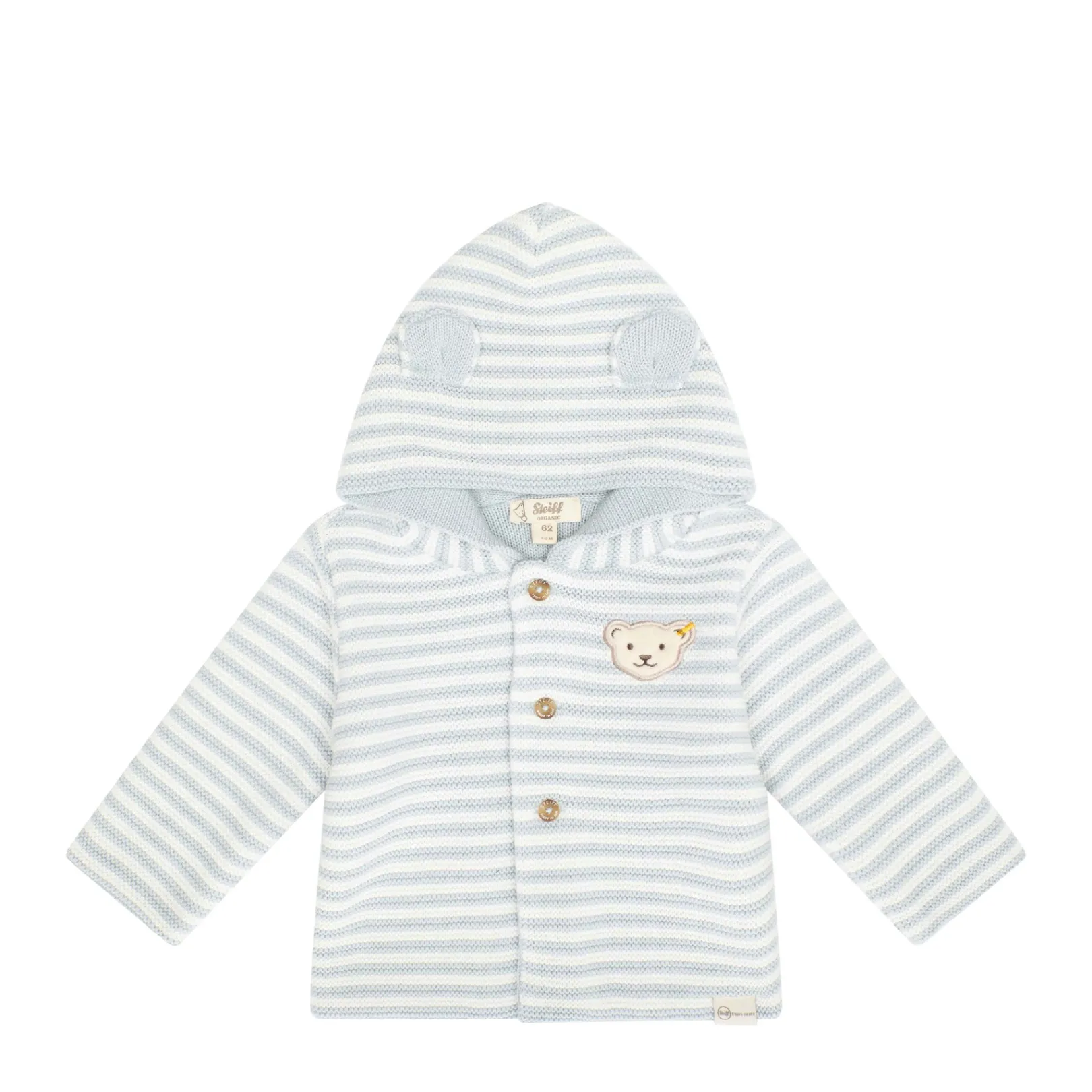 Online Steiff Cardigan GOTS, light blue lightblue