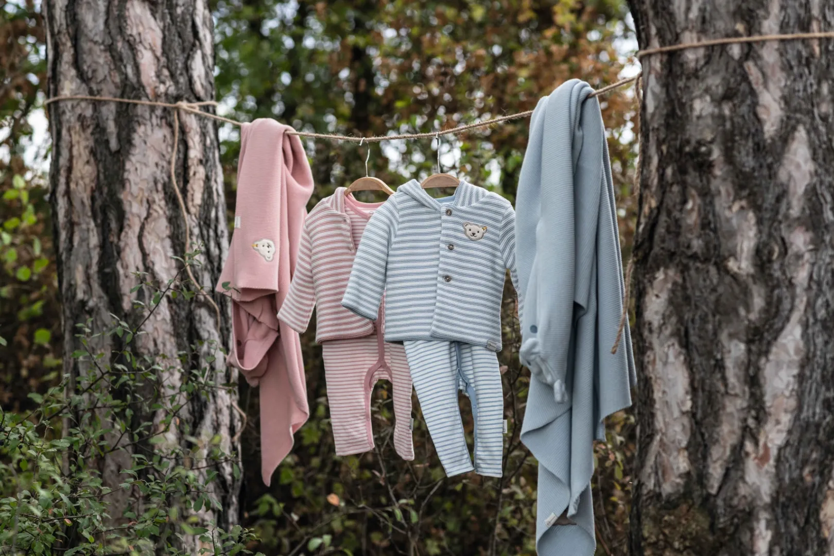 Online Steiff Cardigan GOTS, light blue lightblue