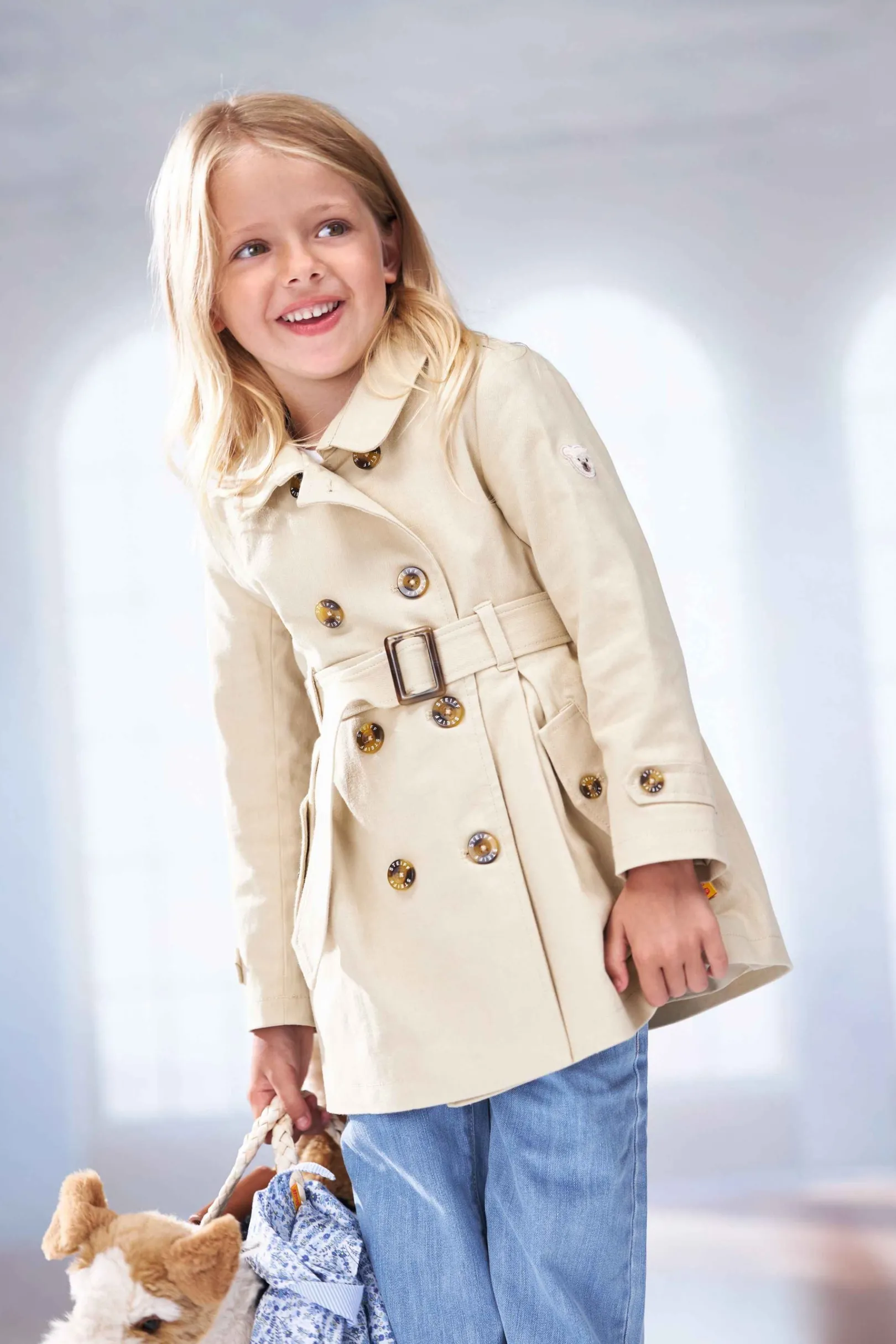 Best Steiff Coat, for Girls beige
