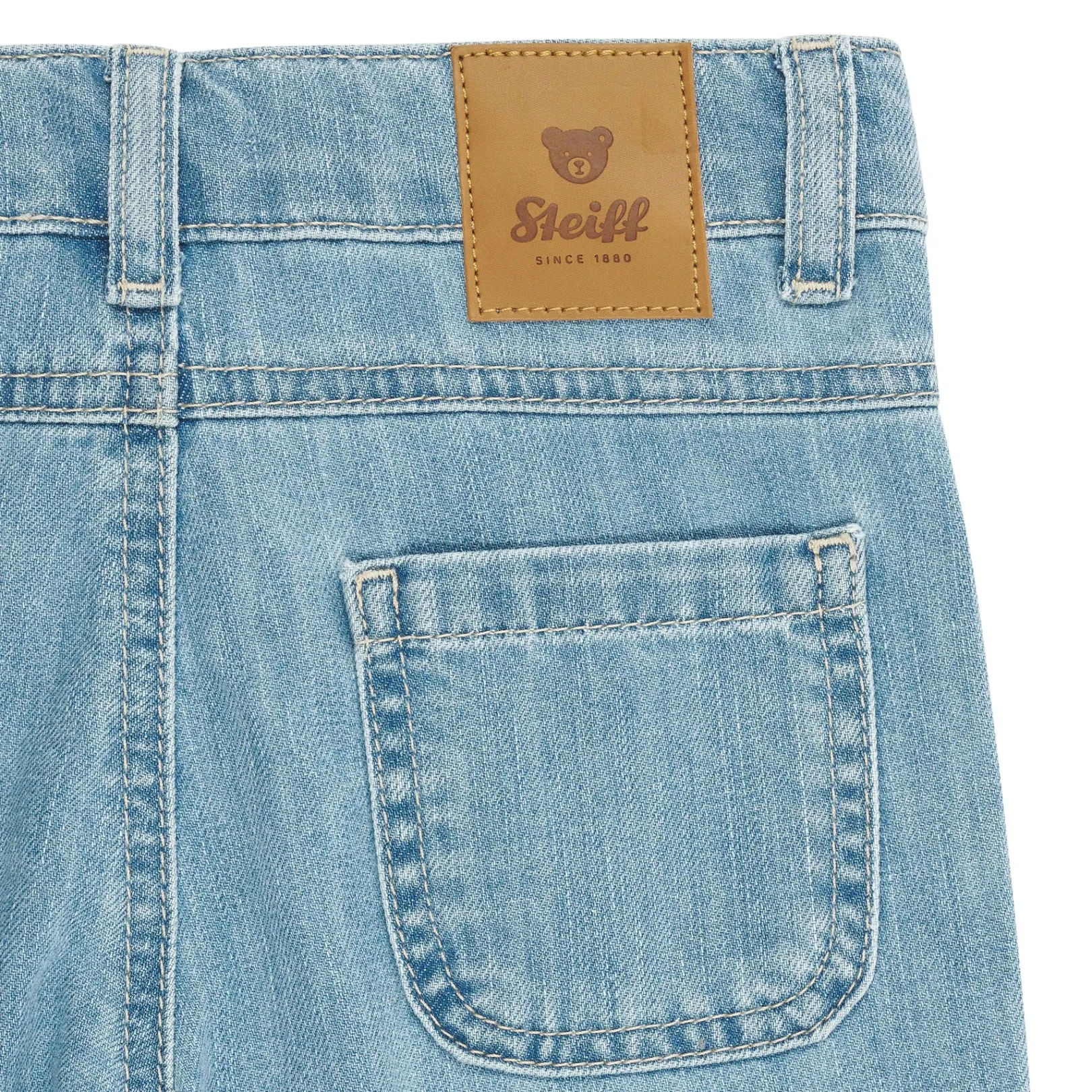 Online Steiff Denim Pants, medium blue for Girls mediumblue