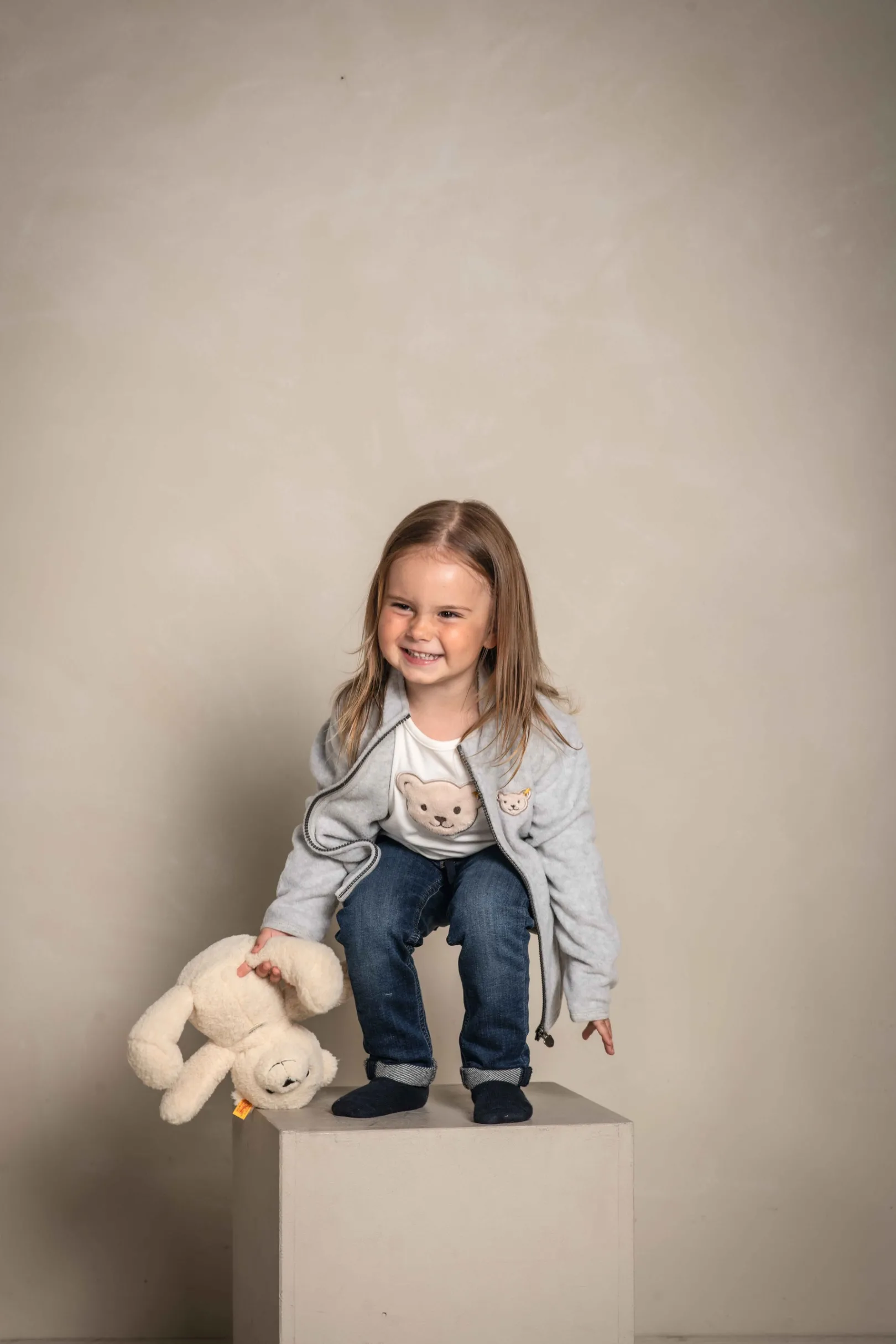 Online Steiff Fleece Jacket, beige