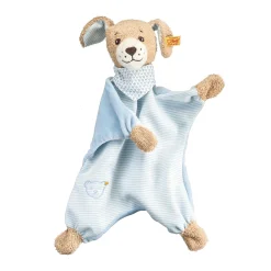 New Steiff Good night dog comforter, 30 cm, light blue