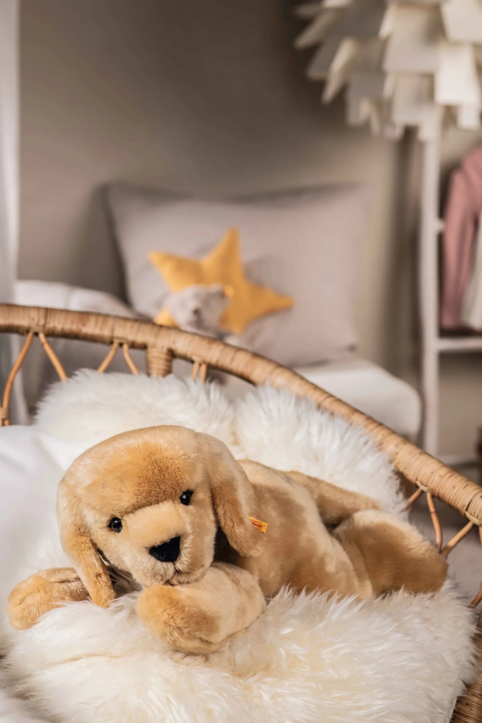 New Steiff Heavenly Hugs Henny dog, 50 cm, beige
