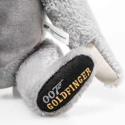 Clearance Steiff James Bond Goldfinger 60th Anniversary musical Teddy bear, 30 cm, light grey