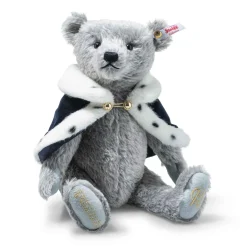 Best Steiff King Charles III Long to Reign Over Us, 31 cm, light grey