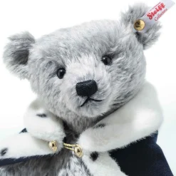 Best Steiff King Charles III Long to Reign Over Us, 31 cm, light grey