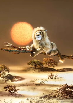 Discount Steiff Leo lion, 45 cm, beige