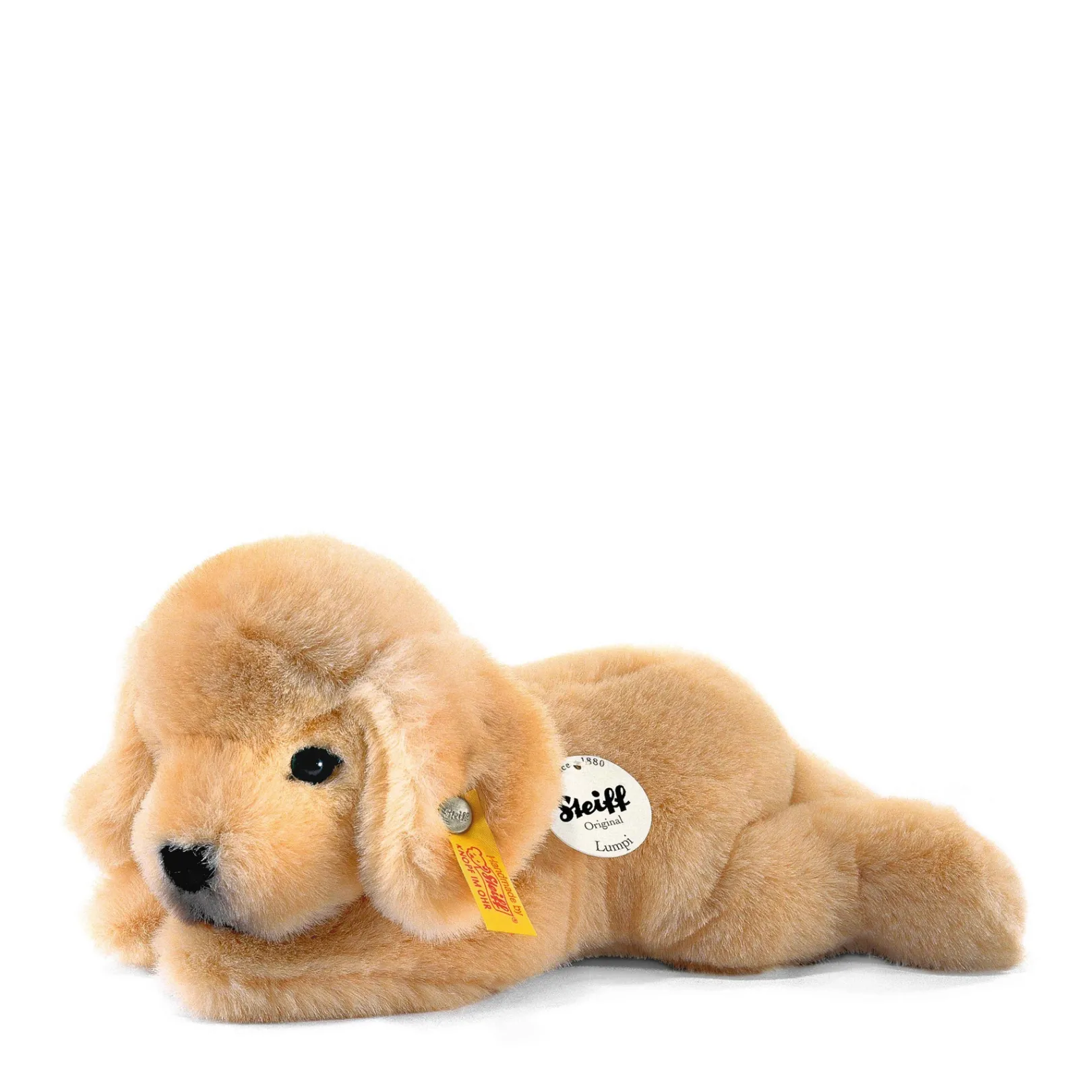 New Steiff Little friend Lumpi Golden Retriever puppy, 22 cm, beige
