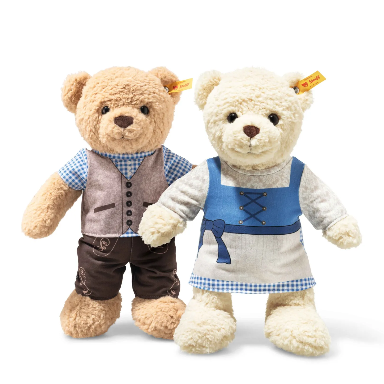 Online Steiff Mila Teddy bear in Dirndl, 30 cm, beige