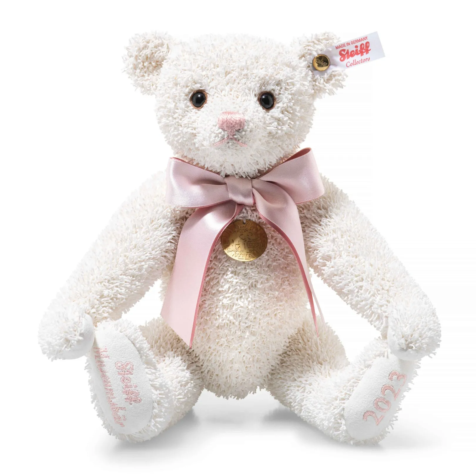 Fashion Steiff Museum Teddy bear 2023 , 27 cm, white