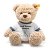 Sale Steiff Museum Teddy bear Ben with little elephant T-shirt, 30 cm, beige