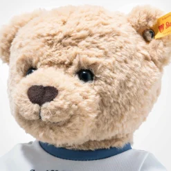 Sale Steiff Museum Teddy bear Ben with little elephant T-shirt, 30 cm, beige