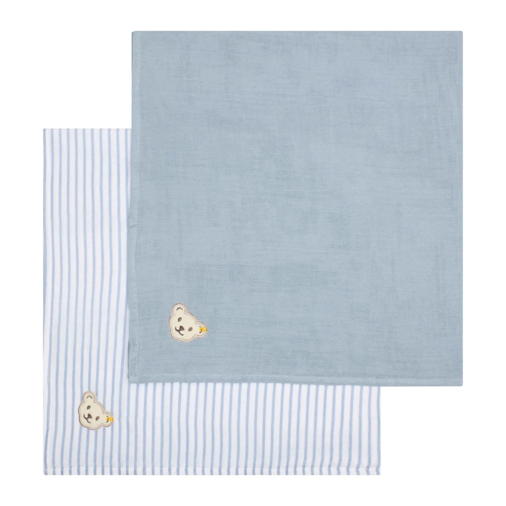 Fashion Steiff Napkin pack of 2 GOTS, light blue lightblue