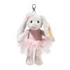 Hot Steiff Pendant Hoppie ballet rabbit, 16 cm, multicoloured