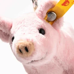 Hot Steiff Pendant lucky charm pig, 9 cm, pink