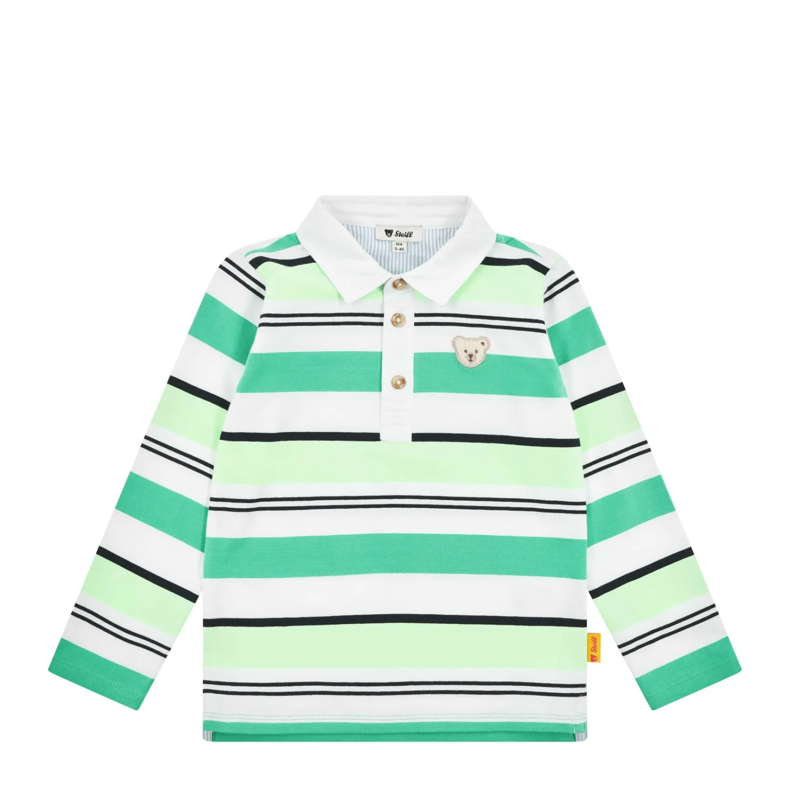 Fashion Steiff Poloshirt longsleeve, light green for Boys lightgreen