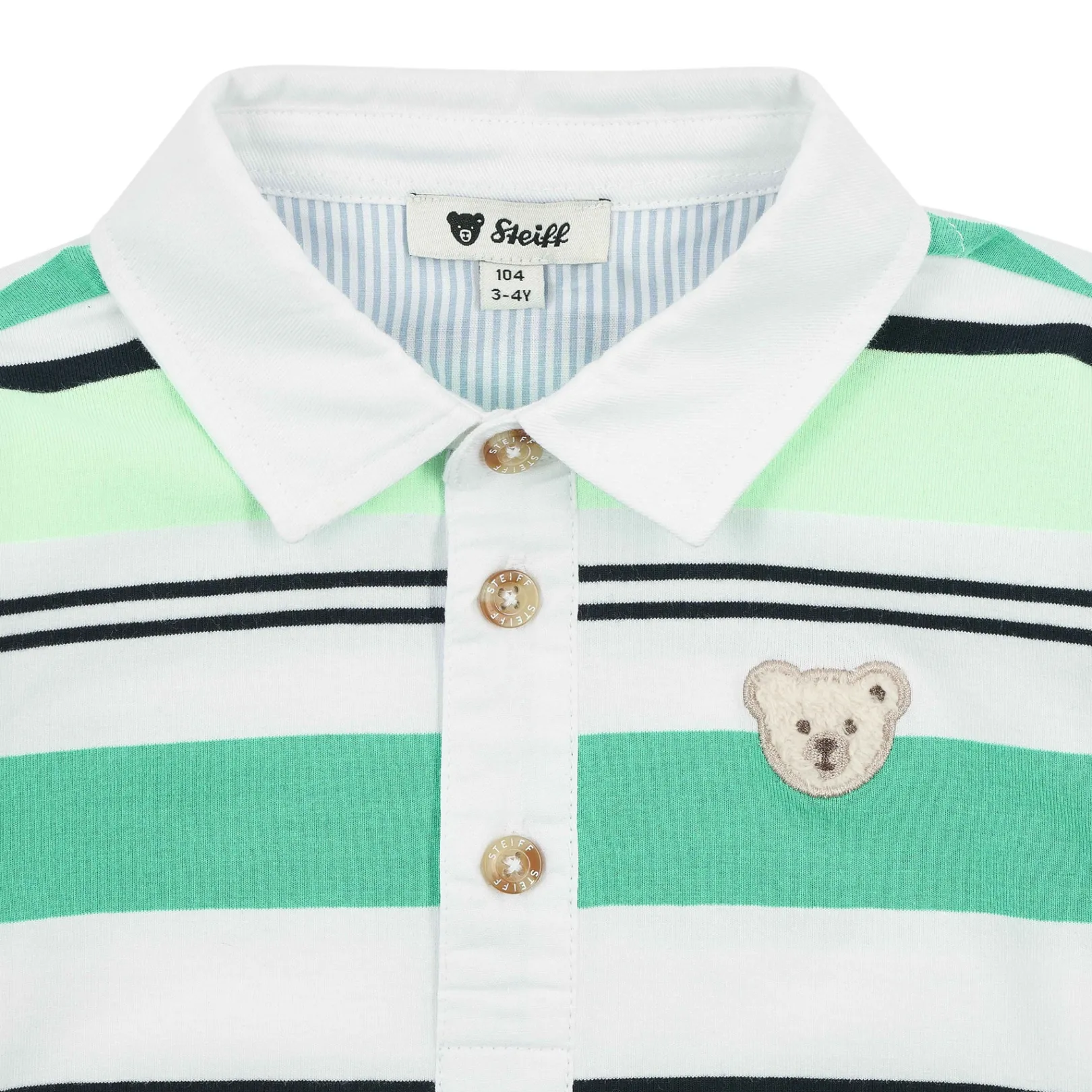 Fashion Steiff Poloshirt longsleeve, light green for Boys lightgreen