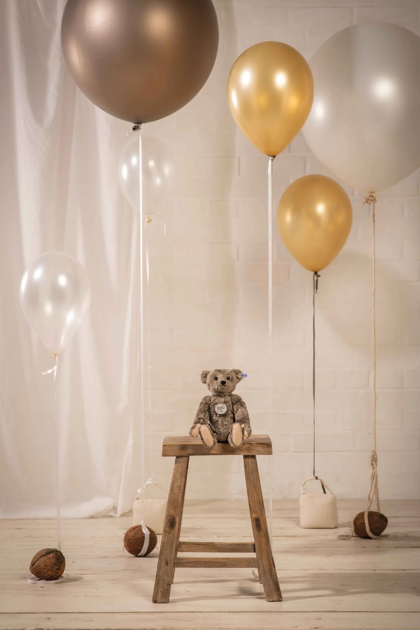 Discount Steiff Richard Teddy bear, 28 cm, light grey
