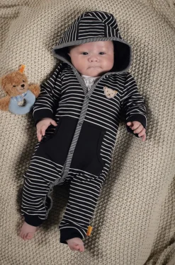 Clearance Steiff Romper longsleeve, dark blue for Boys darkblue