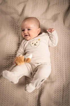 Sale Steiff Romper longsleeve GOTS, beige