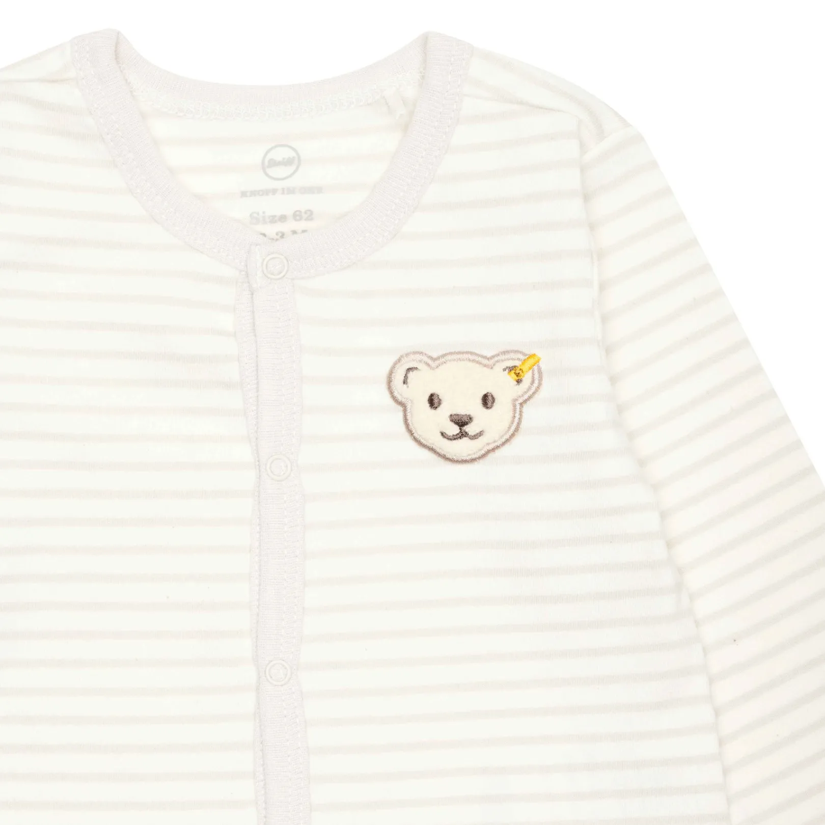 New Steiff Romper longsleeve GOTS, beige