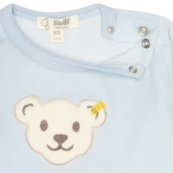 Outlet Steiff Romper longsleeve GOTS, light blue lightblue