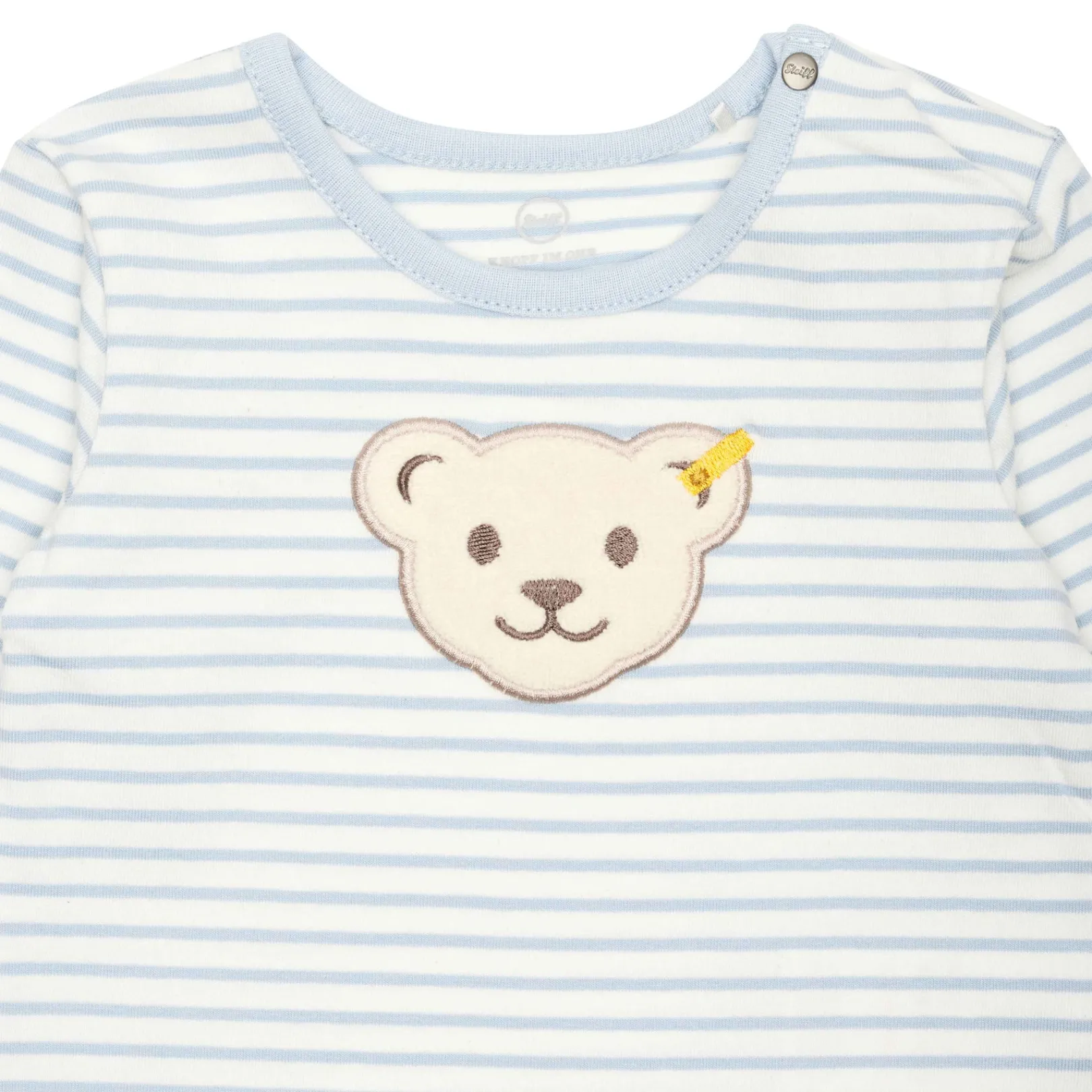 Sale Steiff Romper longsleeve GOTS, light blue lightblue