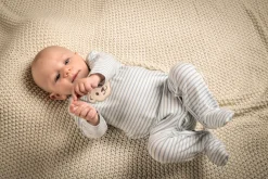 Sale Steiff Romper longsleeve GOTS, light blue lightblue
