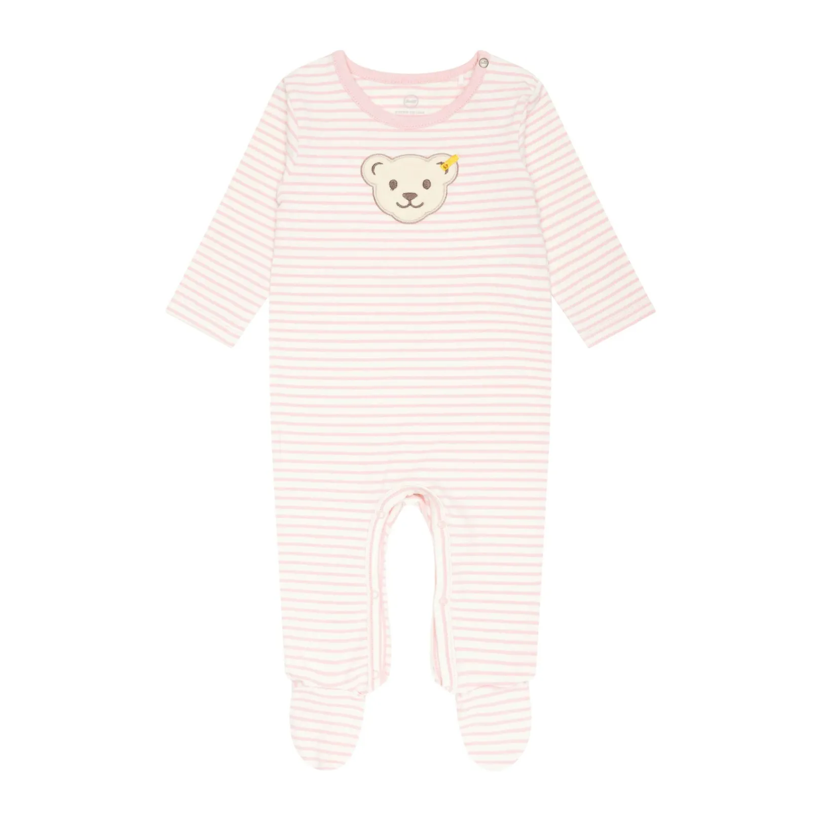 Best Steiff Romper longsleeve GOTS, pink rose