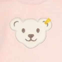 Best Steiff Romper longsleeve GOTS, pink rose