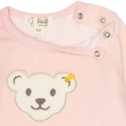 Best Steiff Romper longsleeve GOTS, pink rose