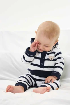 Online Steiff Romper longsleeve, for Boys white