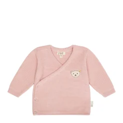 New Steiff Set Pants + Wrap Jacket GOTS, pink rose