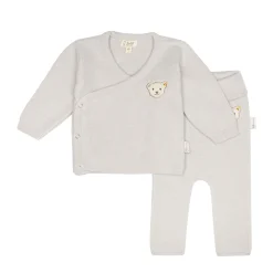 Sale Steiff Set Pants + Wrap Jacket GOTS, beige