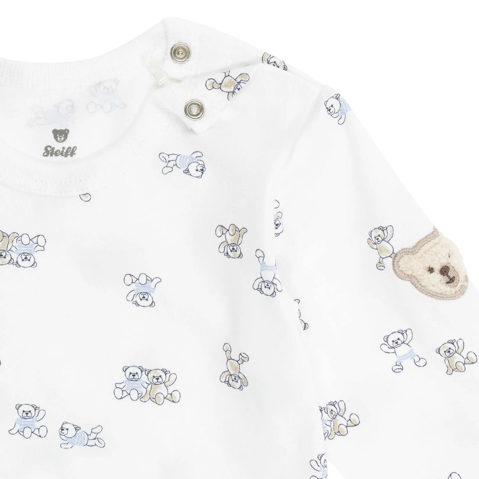Sale Steiff Set Romper + T-Shirt longsleeve, light blue for Boys lightblue