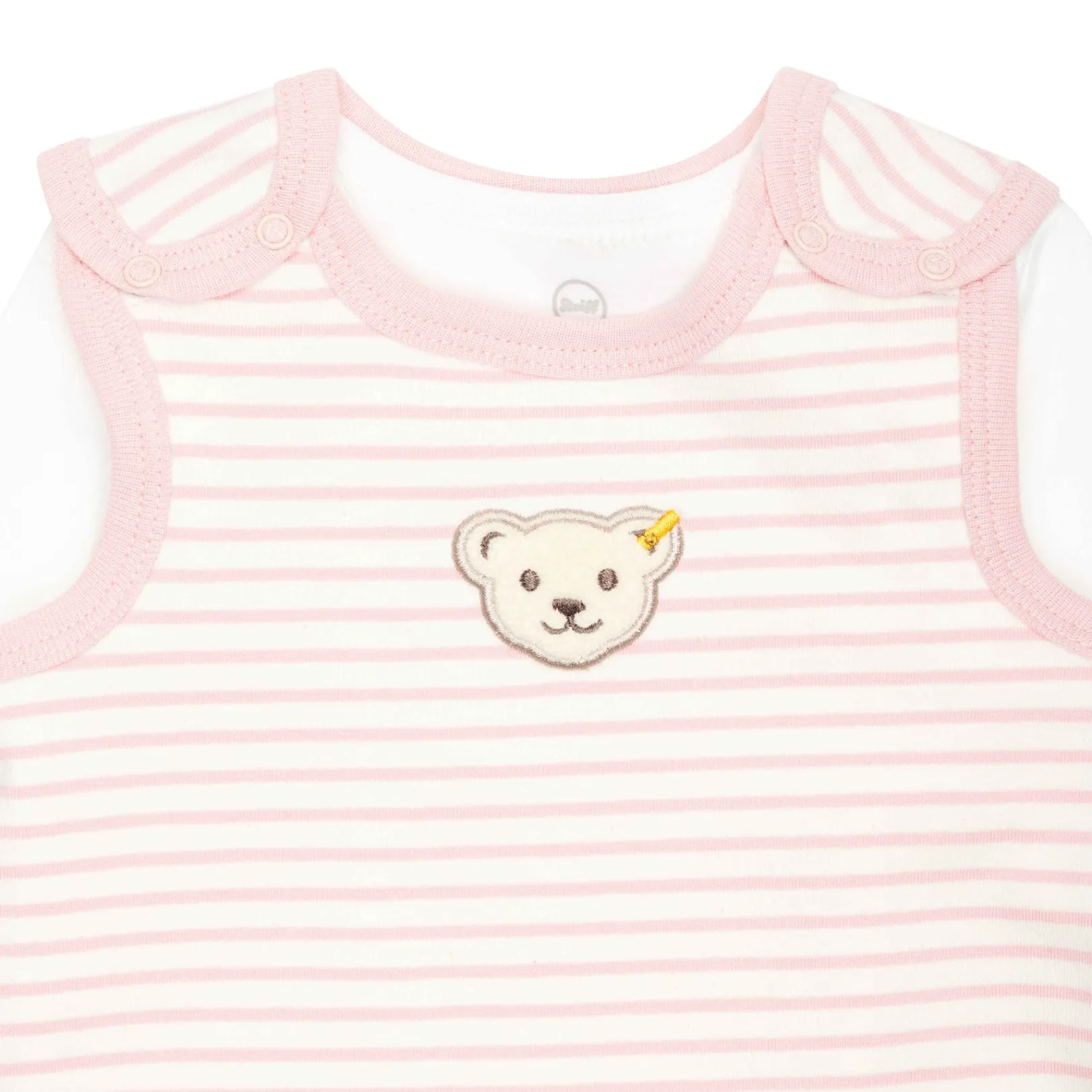 Clearance Steiff Set Romper + T-Shirt longsleeve GOTS, pink rose