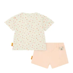 Online Steiff Set Shorts + T-Shirt shortsleeve, for Girls beige