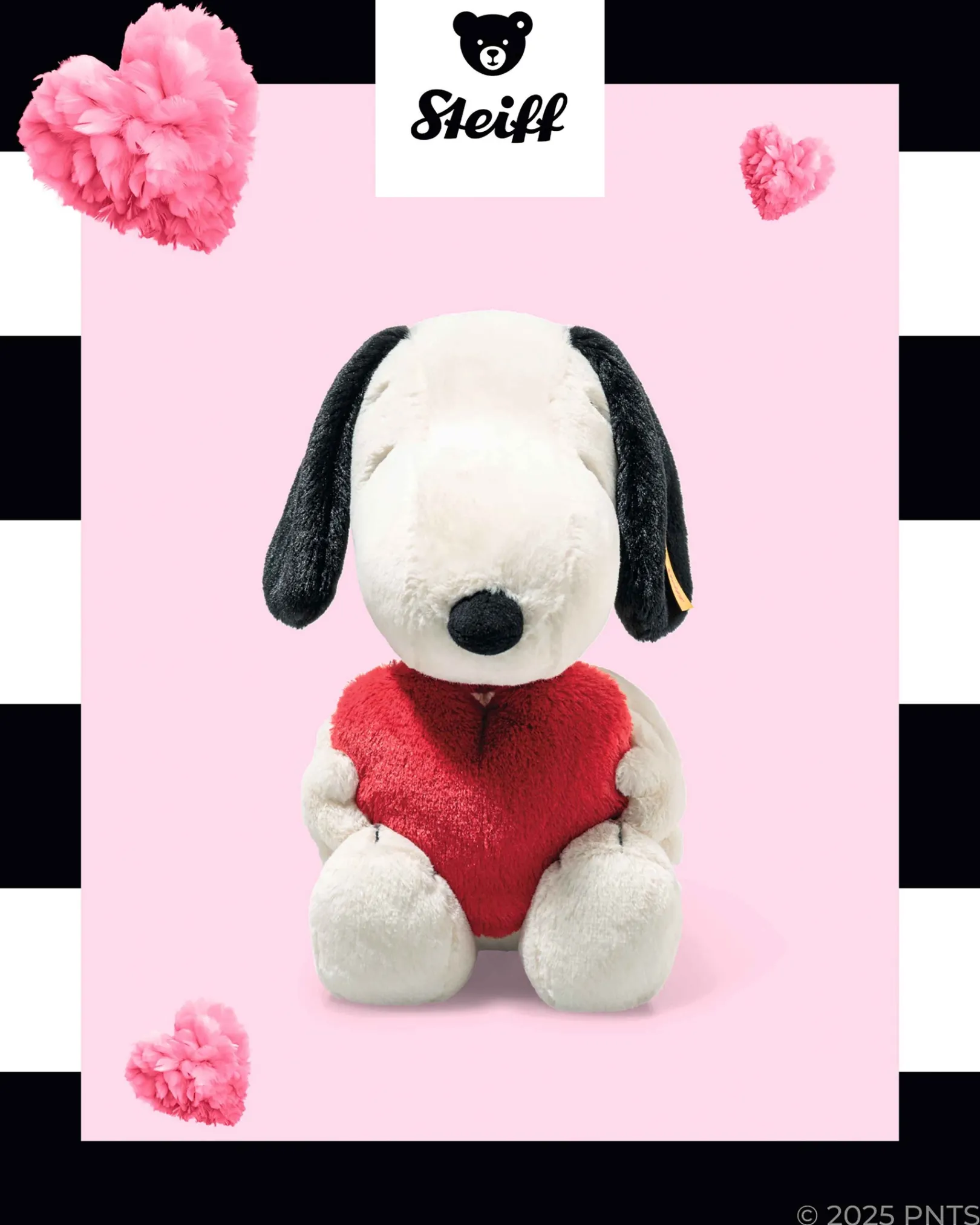 Hot Steiff Snoopy Love, 30 cm, white
