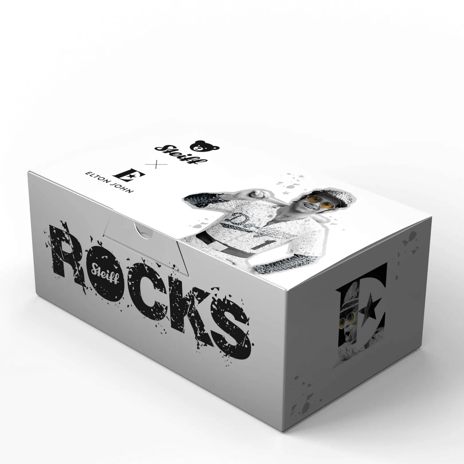 Best Steiff Rocks! Elton John ’75, 28 cm, white